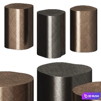 Cattelan Italia Pancho Coffee &amp; Side Tables 3D Model Vray, Corona