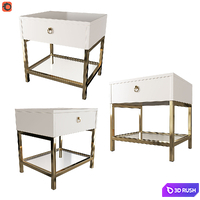 Bedside table Garda Decor KFC763E7 3D Model Corona