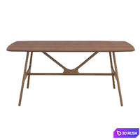 Travis Dining Table 3D Model Vray