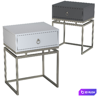 Steelmebel bedside table 3D Model Corona