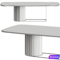 Secolo Horus Dining Table 3D Model Vray, Corona