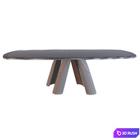 Prince dining table from the Italian brand Arketipo 3D Model Corona