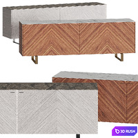 Ligne Roset Coplan 2 Sideboards 3D Model Vray, Corona