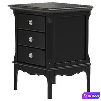 Dantone Home Bedside table Venice with 3 drawers 3D Model Vray
