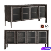 Dantone Home Square Media Console 3D Model Vray, Corona
