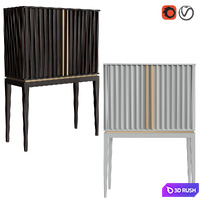 Casa Magna Relevo Bar Cabinet 3D Model Vray, Corona