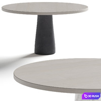 Van Rossum Stone Dining Table 3D Model
