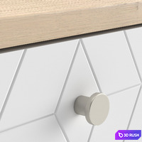 Tonheim bedside table 3D Model Vray, Corona