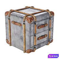 RH Richards Trunk 2-Drawer Cube 3D Model Vray, Corona