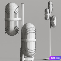 Visionnaire Floro Floor Lamp 3D Model Vray, Corona