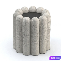Side table Raku Yaki 3D Model Vray, Corona