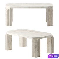 Dabney Coffee Table by Soho Home 3D Model Corona