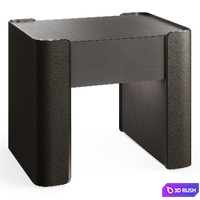Fendi Icon Bedside Vermont Leather 3D Model Vray, Corona