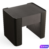 Fendi Icon Bedside Vermont Leather 3D Model Vray, Corona