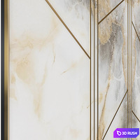 Decorative wall panel 34 3D Model Vray, Corona