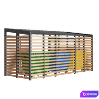 Garbage bins Wood box 3D Model Vray, Corona
