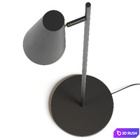 Woud Design Cono Floor Lamp 3D Model Vray, Corona