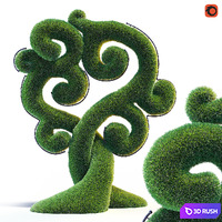 Topiary tree of happiness 3D Model Corona