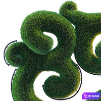 Topiary tree of happiness 3D Model Corona