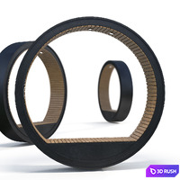 Bench circumference 3D Model Vray