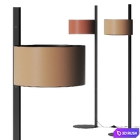 Oluce Parallel 396 Floor Lamp 3D Model Vray, Corona
