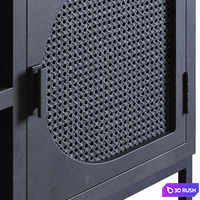 TV stand Black Cane 3D Model Vray, Corona