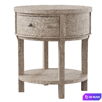 Toulouse 23" Round Nightstand 3D Model Vray, Corona