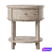 Toulouse 23" Round Nightstand 3D Model Vray, Corona