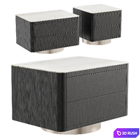 Minotti nightstand Milton 3D Model Vray, Corona