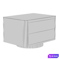Minotti nightstand Milton 3D Model Vray, Corona