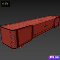 TV stand Homary Colla 3D Model Vray, Corona
