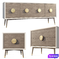 Chest of drawers and bedside table Darling Desire Interlude Home 3D Model Vray, Corona