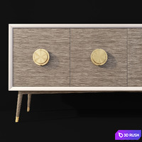 Chest of drawers and bedside table Darling Desire Interlude Home 3D Model Vray, Corona