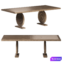 HEMINGWAY DINING TABLE by bakerfurniture 3D Model Corona