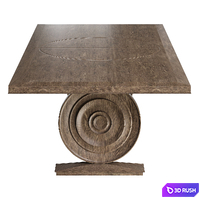 HEMINGWAY DINING TABLE by bakerfurniture 3D Model Corona
