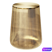 Glass coffee table, Conopée coffee table 3D Model Vray, Corona