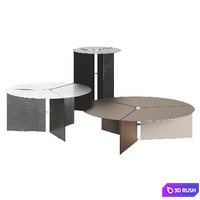 April Peace 2023 Metal Table 3D Model Vray, Corona