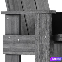Weekday Table L230 and Crate Outdoor Chair by Hay 3D Model Corona