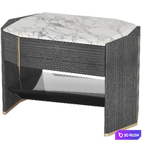 Algerone Nightstand by Luxxu 3D Model Corona