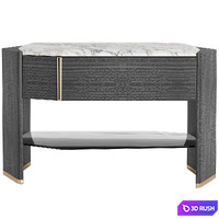 Algerone Nightstand by Luxxu 3D Model Corona