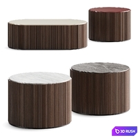 Lema Drum Coffee Tables 3D Model Vray, Corona