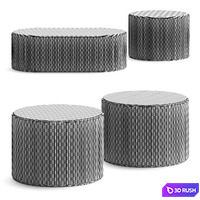 Lema Drum Coffee Tables 3D Model Vray, Corona