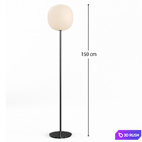 Lantern floor lamp by Newworks 3D Model Corona