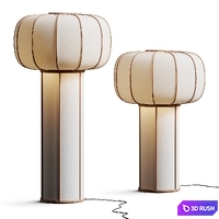 Time &amp; Style Kiku no Hana Floor Lamps 3D Model Vray, Corona