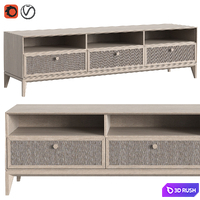 Tie TV Stand by Dantone Home 3D Model Vray, Corona