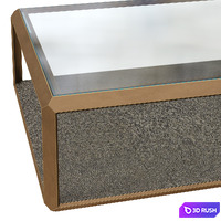 Coco Republic Max Glass side and coffee tables 3D Model Vray, Corona