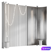 Glowe Headboard 3D Model Vray, Corona
