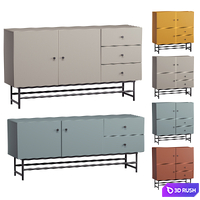 Pedestals SHELBI 3D Model Corona