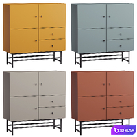 Pedestals SHELBI 3D Model Corona