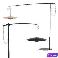 Ginger LED Arc Floor Lamp 3D Model Vray, Corona